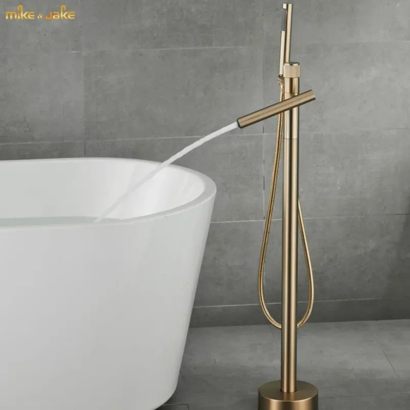 Brush gold Floor Stand bathtub faucet brush gold bathtub stand tap Shower Mixer Brass Shower Gold floor Bathtub stand faucet
Brush gold Floor Stand bathtub faucet brush gold bathtub stand tap Shower Mixer Brass Shower Gold floor Bathtub stand faucet