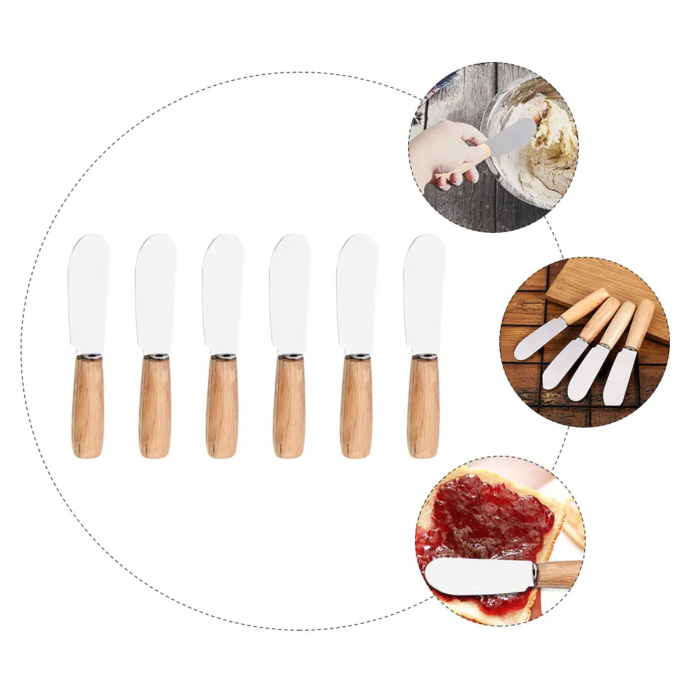 6Pcs Cream Spatula with Wooden Handle Heat Resistant Baking Spatulas Set for Cake Making Pastry Butter Scraping Household
6Pcs Cream Spatula with Wooden Handle Heat Resistant Baking Spatulas Set for Cake Making Pastry Butter Scraping Household