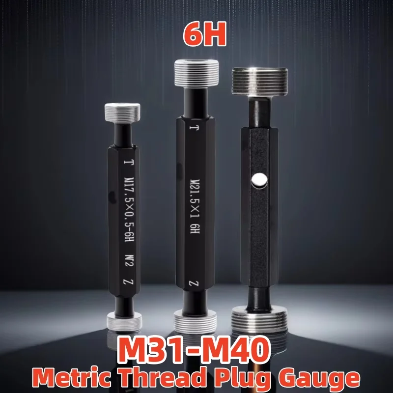 M31-M40 High precision Thread Plug Gauge GO/NO GO Gage Metric Gauge 6H Precision Internal Screw Gage Fine,Pitch Thread Test Tool
M31-M40 High precision Thread Plug Gauge GO/NO GO Gage Metric Gauge 6H Precision Internal Screw Gage Fine,Pitch Thread Test Tool