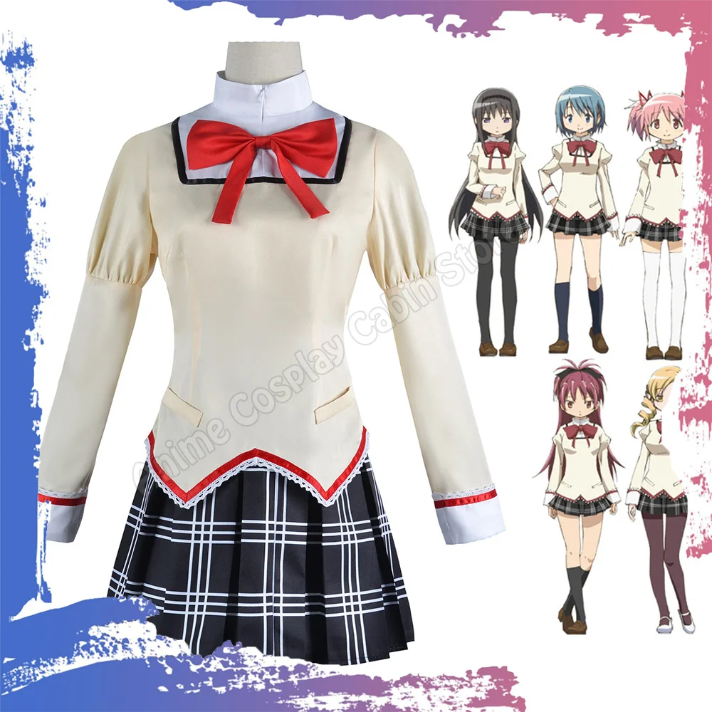 Halloween Costumes Anime Puella Magi Madoka Magica Kaname Madoka Akemi Homura Cosplay Costume Wig School Uniform for Women
Halloween Costumes Anime Puella Magi Madoka Magica Kaname Madoka Akemi Homura Cosplay Costume Wig School Uniform for Women