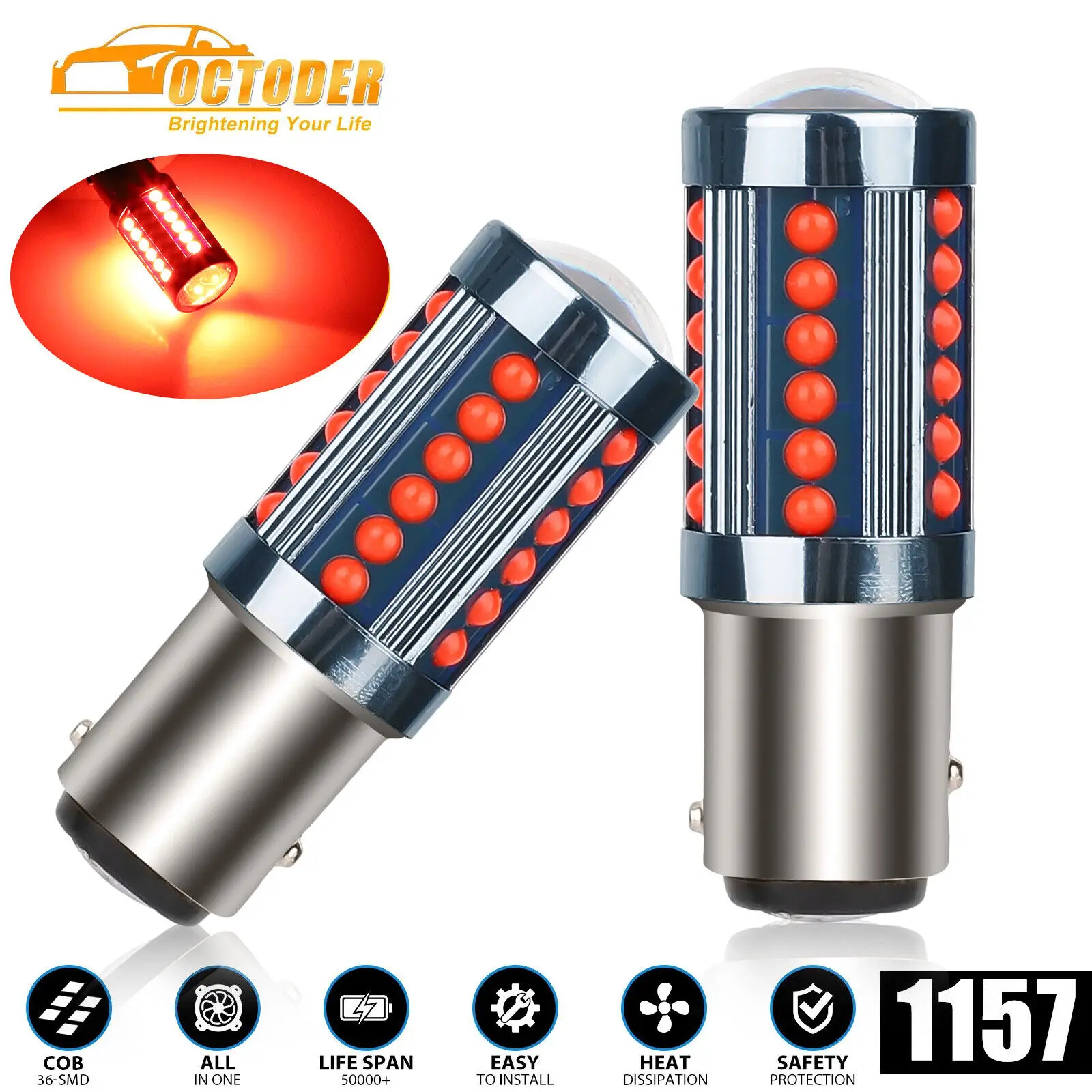 2x 1157 2057 Super Bright Red LED Stop Turn Signal Brake Tail Light Bulb BAY15D
2x 1157 2057 Super Bright Red LED Stop Turn Signal Brake Tail Light Bulb BAY15D