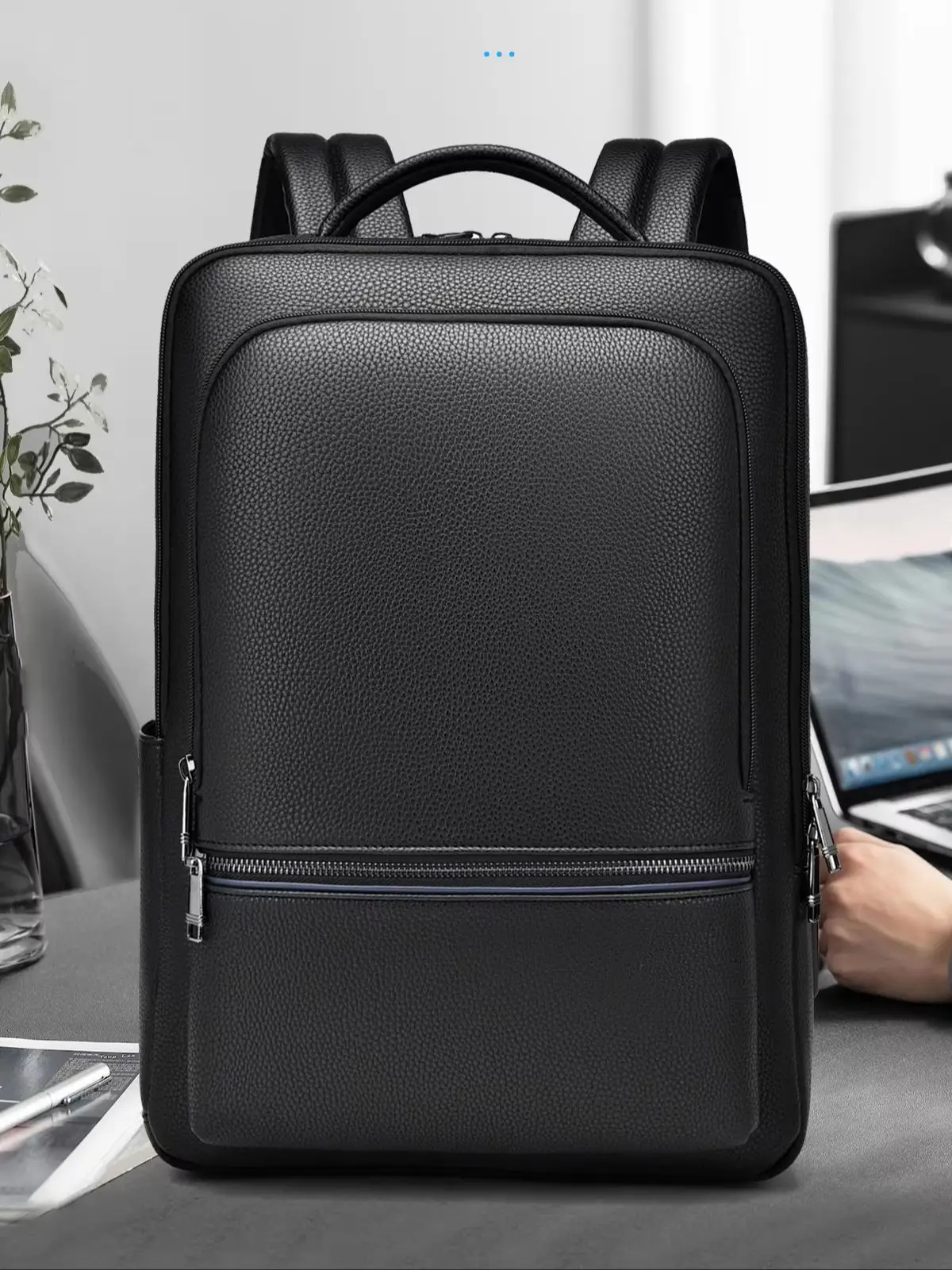 Large Capacity PU Leather Backpack Men Business Travel Laptop Backpack Casual Waterproof Computer Bag
Large Capacity PU Leather Backpack Men Business Travel Laptop Backpack Casual Waterproof Computer Bag