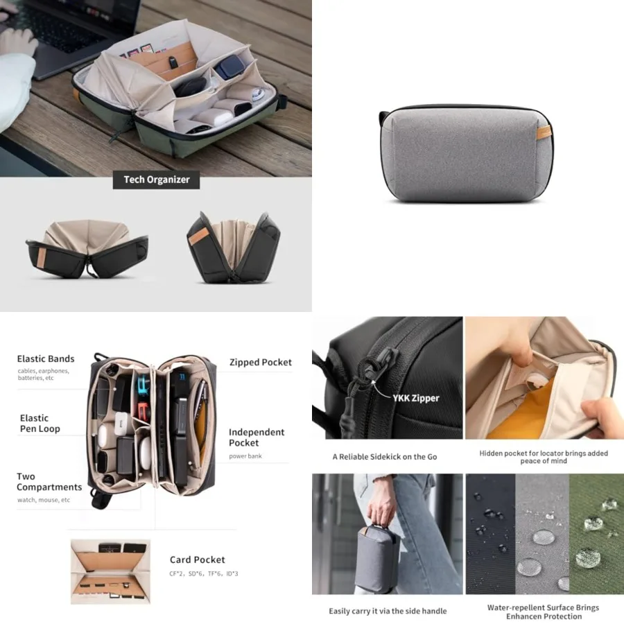 Travel Tech Organizer, Waterproof Tech Bag, Electronics Accessories Organizer Travel Carrying Case, Cable Organizer Bag for Cab
Travel Tech Organizer, Waterproof Tech Bag, Electronics Accessories Organizer Travel Carrying Case, Cable Organizer Bag for Cab