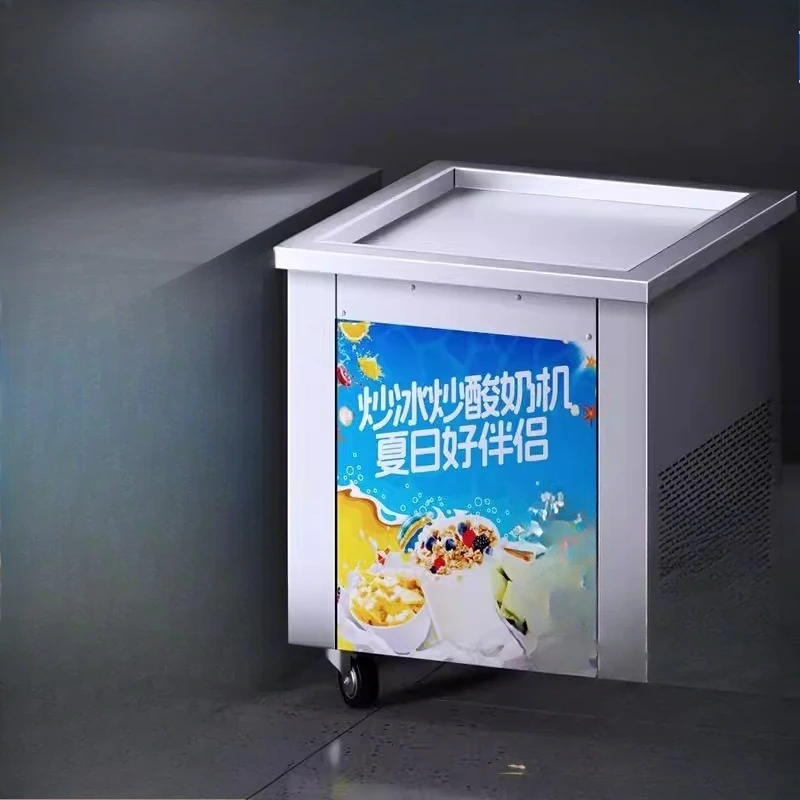 Commercial ice frying machine Automatic thick and thin cuttable stall fried yogurt machine
Commercial ice frying machine Automatic thick and thin cuttable stall fried yogurt machine