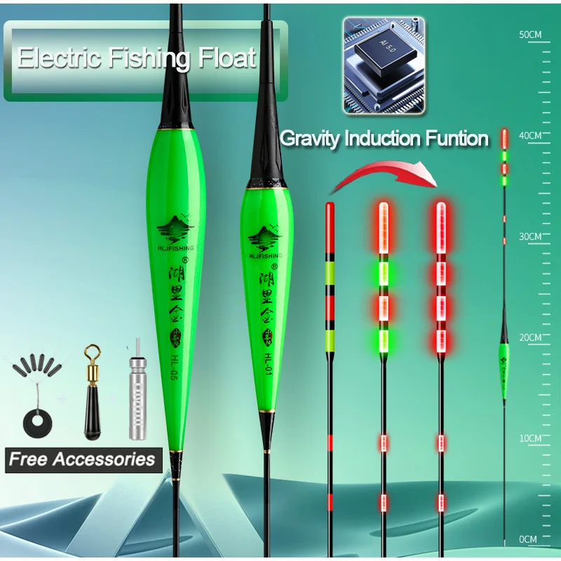 1PC Fishing Floats Electric Gravity Sensor Smart IC Fish Bites Antenna Change Color LED Luminous CR425 Bobbers
1PC Fishing Floats Electric Gravity Sensor Smart IC Fish Bites Antenna Change Color LED Luminous CR425 Bobbers