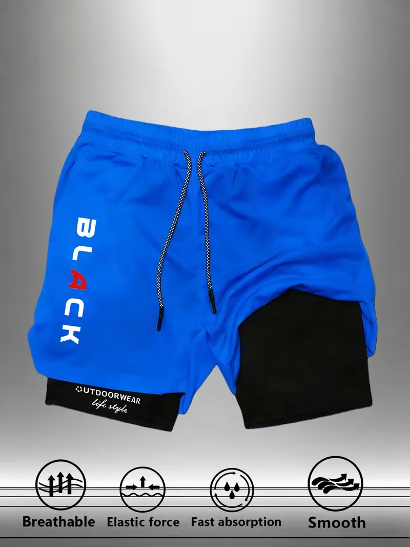 Fashionable Men's Sports Shorts, Quick Drying 2-in-1 Multifunctional Fitness Pants, Suitable for Casual Fashion, Outdoor Gym
Fashionable Men's Sports Shorts, Quick Drying 2-in-1 Multifunctional Fitness Pants, Suitable for Casual Fashion, Outdoor Gym