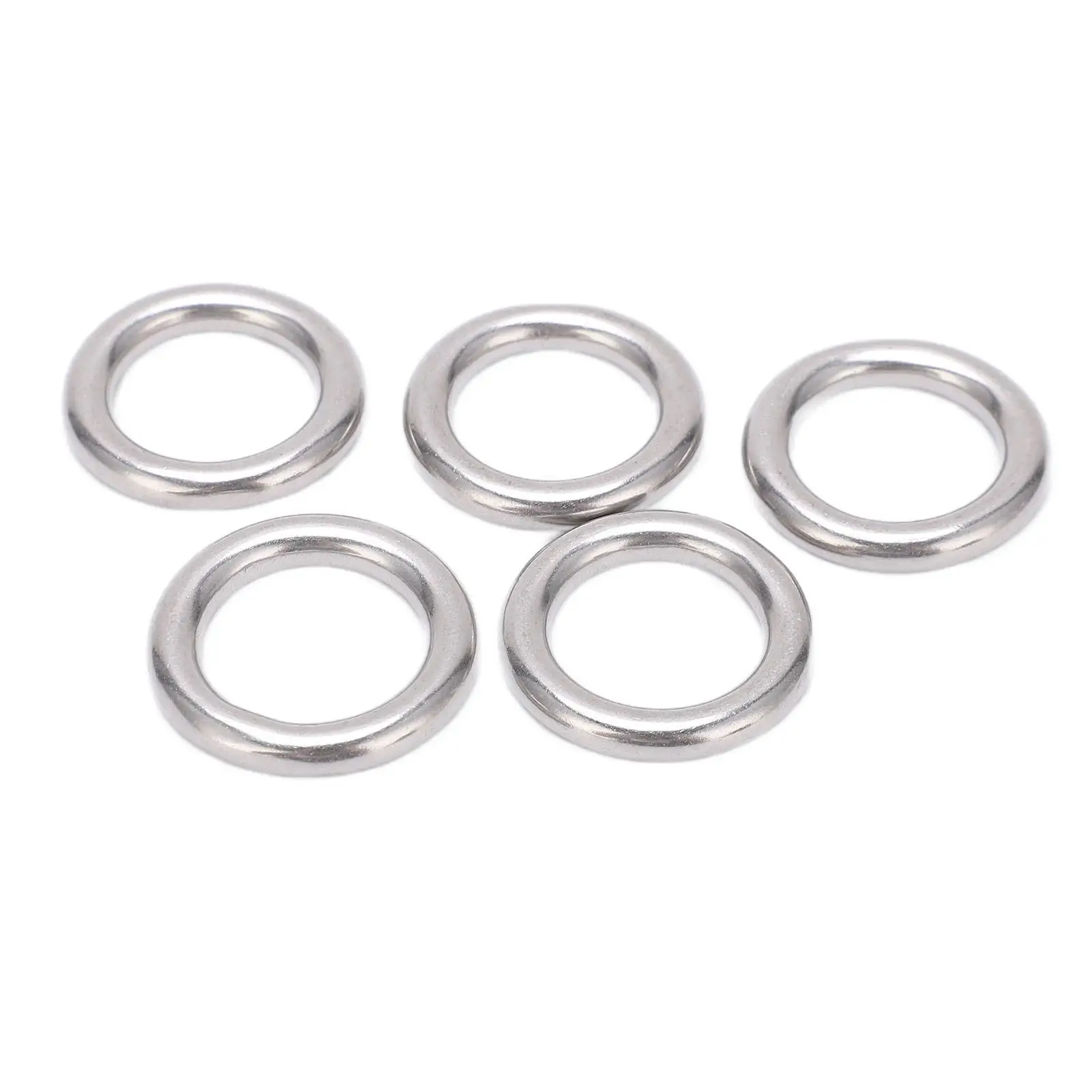 5pcs 304 Stainless Steel Round O Rings for sailing & Diving - Seamless Welded Metal O Ring Set
5pcs 304 Stainless Steel Round O Rings for sailing & Diving - Seamless Welded Metal O Ring Set