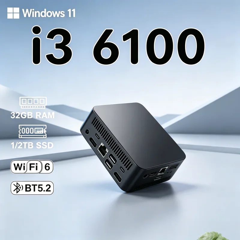 2026 Magnificent Sleekened MINI PC Windows 11 Pro Core I3 6100 RAM 1TB 2TB SSD WIFI 6 BT5.2 4K HD Majestic Leisure Gaming
2026 Magnificent Sleekened MINI PC Windows 11 Pro Core I3 6100 RAM 1TB 2TB SSD WIFI 6 BT5.2 4K HD Majestic Leisure Gaming
