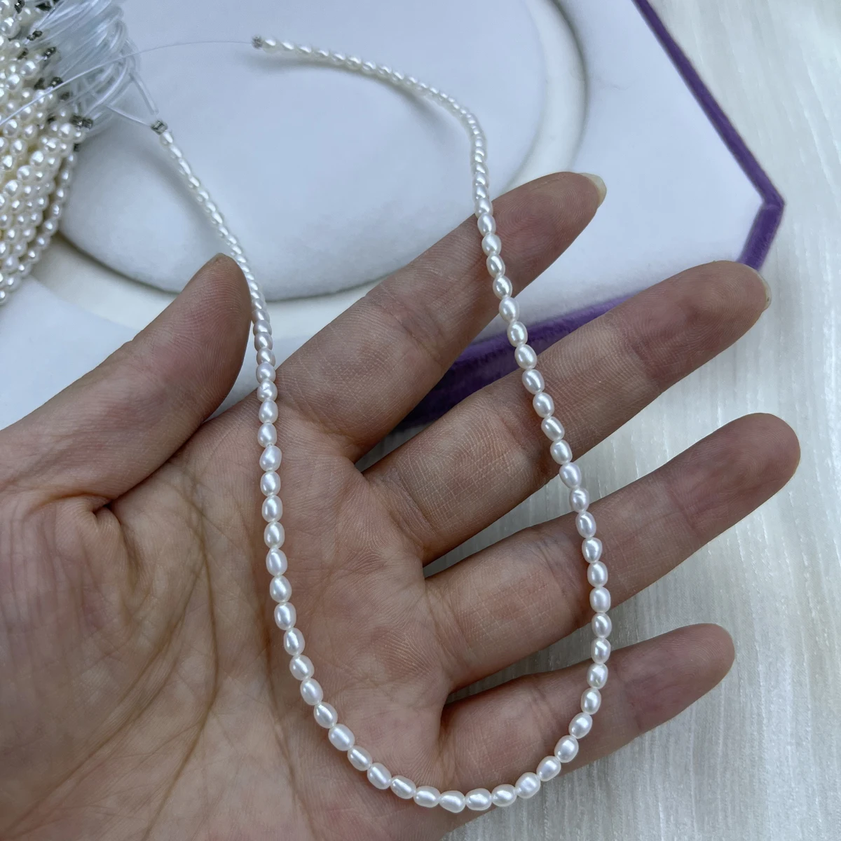 2-3mm AAA Natural Freshwater Pearls Rice Beads High Quality for Jewelry Making DIY Necklace Bracelets Handicrafts Accessories
2-3mm AAA Natural Freshwater Pearls Rice Beads High Quality for Jewelry Making DIY Necklace Bracelets Handicrafts Accessories