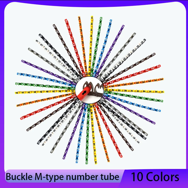 100/150pcs Buckle M-type color number tube sleeve 0-9 digital line label wire network cable number identification number tube
100/150pcs Buckle M-type color number tube sleeve 0-9 digital line label wire network cable number identification number tube