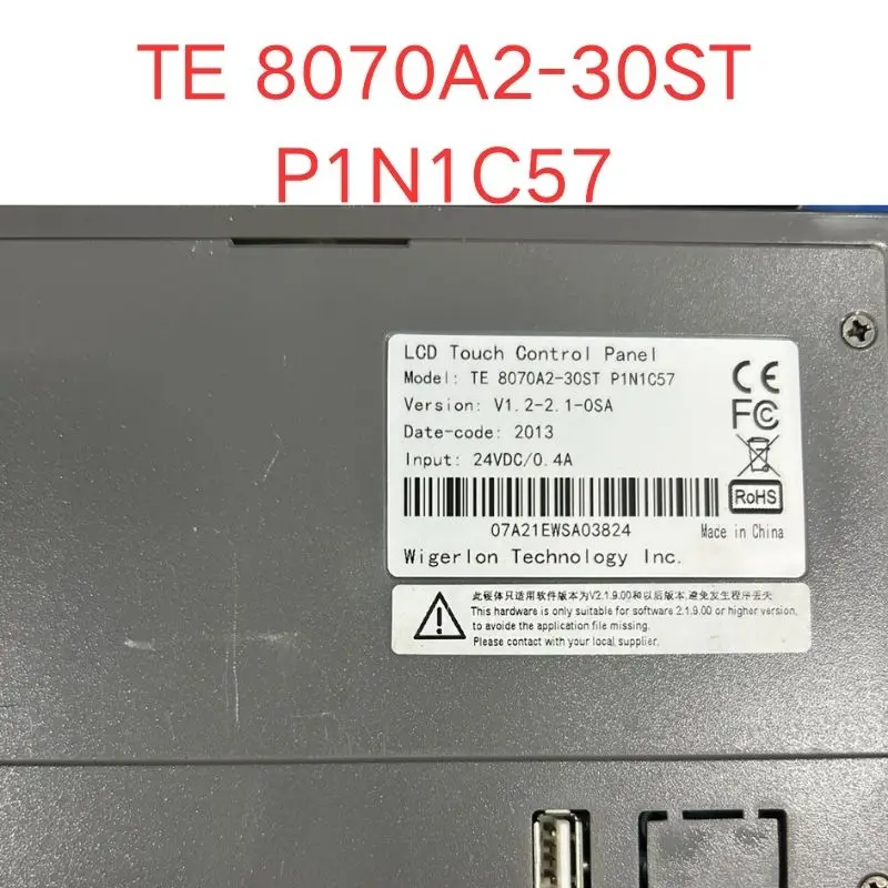 used TE 8070A2-30ST P1N1C57 touch screen test OK Fast shipping
used TE 8070A2-30ST P1N1C57 touch screen test OK Fast shipping