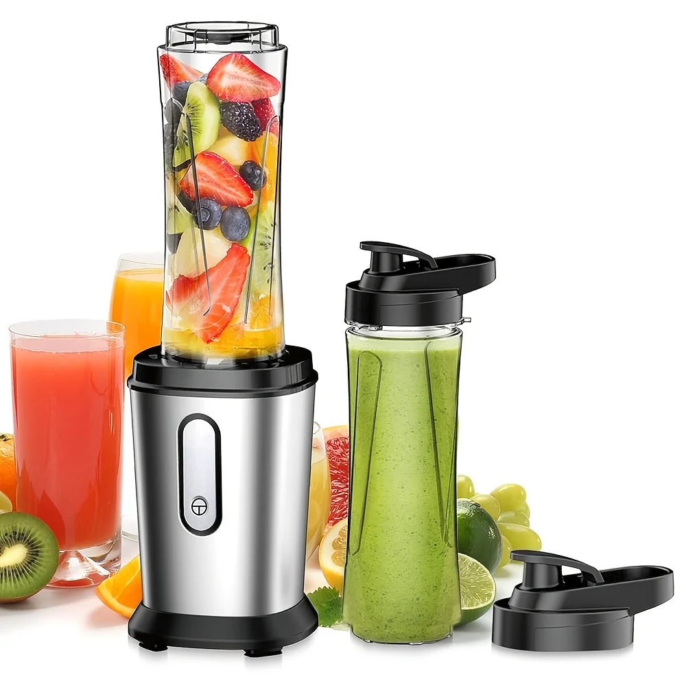 22000 RPM Mini Blender – Compact Smoothie Maker with 2×600ml Tritan Bottles, Stainless Steel Blades & Portable Design | Ideal for Fresh Fruit & Veggie Drinks, Easy to Rinse and Store
22000 RPM Mini Blender – Compact Smoothie Maker with 2×600ml Tritan Bottles, Stainless Steel Blades & Portable Design | Ideal for Fresh Fruit & Veggie Drinks, Easy to Rinse and Store