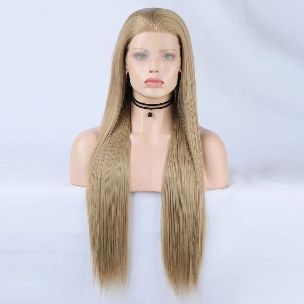 Fashiomag Long Straight Blonde #24B Lace Front Heat Resistant Fiber Wigs Women Soft Natural
Fashiomag Long Straight Blonde #24B Lace Front Heat Resistant Fiber Wigs Women Soft Natural