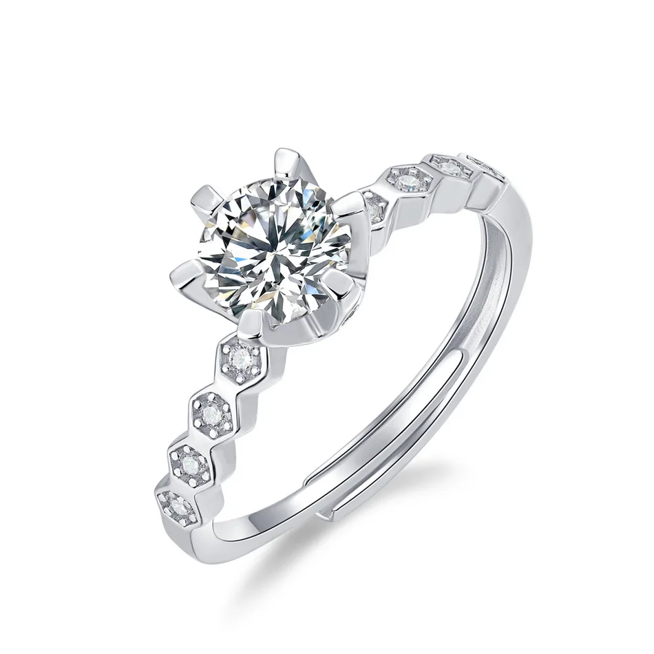 ALLNOEL 100% 925 Silver Rings For Women Round 1CT 6.5mm Moissanite D Color Luxury Classic Jewelry Wedding Gift GRA Certificate
ALLNOEL 100% 925 Silver Rings For Women Round 1CT 6.5mm Moissanite D Color Luxury Classic Jewelry Wedding Gift GRA Certificate
