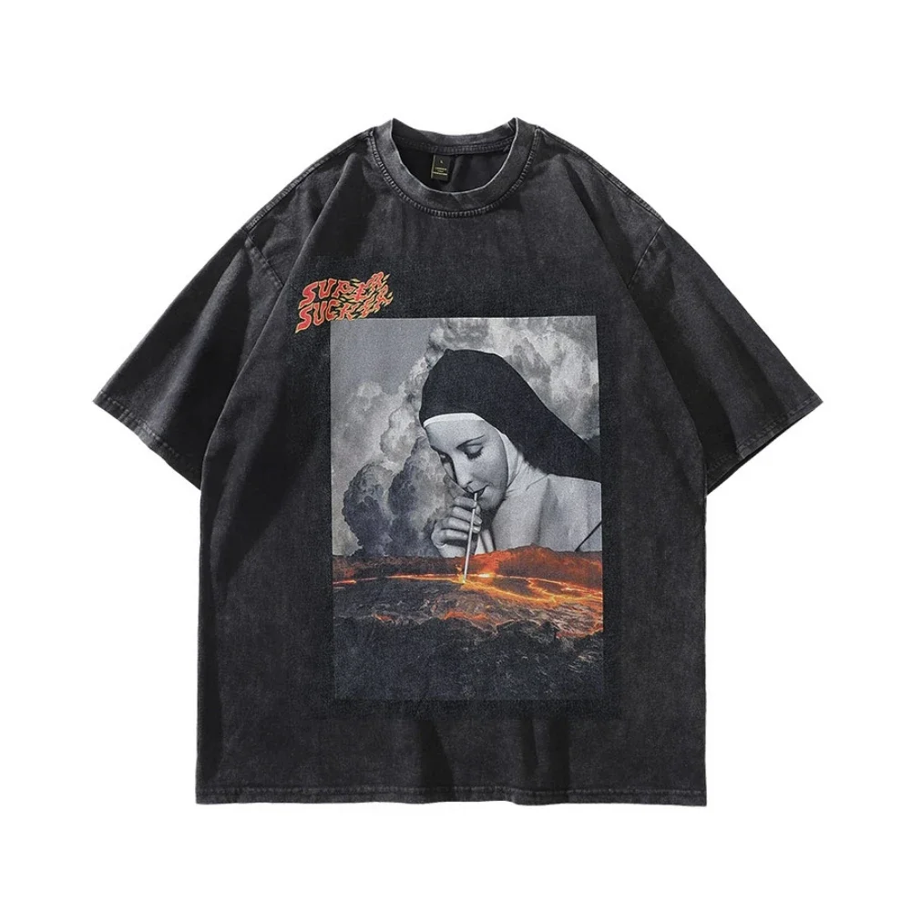Flame Woman Printed Short Sleeve Summer Tops Tees Allah Distressed Aesthetic Gothic Grunge T-Shirts Streetwear for Women Men
Flame Woman Printed Short Sleeve Summer Tops Tees Allah Distressed Aesthetic Gothic Grunge T-Shirts Streetwear for Women Men