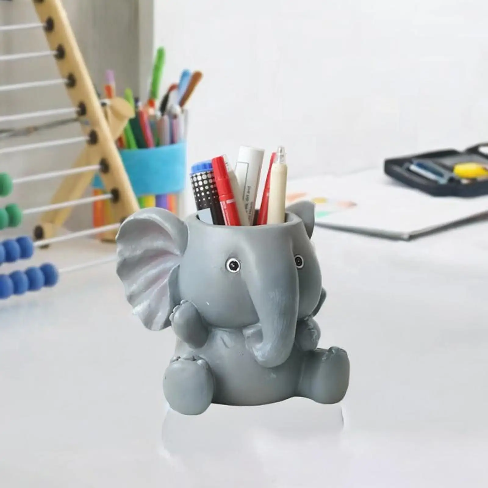 Desktop Pencil Holder Elephant Shaped Cute Animal Makeup Brush Organizer Table Pencil Cup for School Office Sturdy Room Home
Desktop Pencil Holder Elephant Shaped Cute Animal Makeup Brush Organizer Table Pencil Cup for School Office Sturdy Room Home