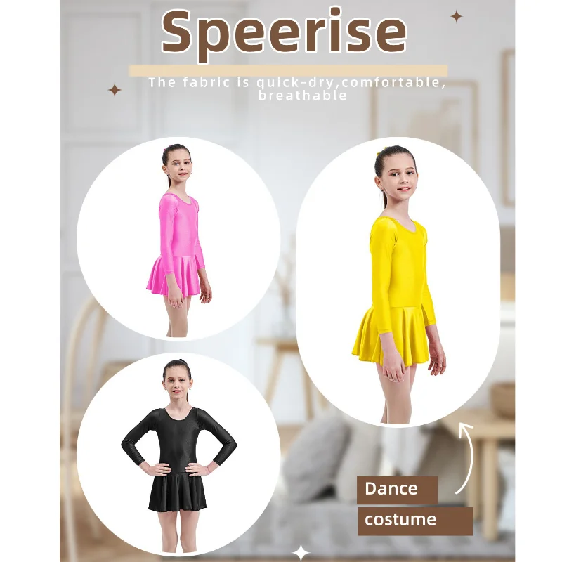 Skirted Leotards Girls Short Long Sleeve Dress for Ballet Dance Ballerina Outfit Gymnastics Clothes Class Cotton U Back Princess
Skirted Leotards Girls Short Long Sleeve Dress for Ballet Dance Ballerina Outfit Gymnastics Clothes Class Cotton U Back Princess
