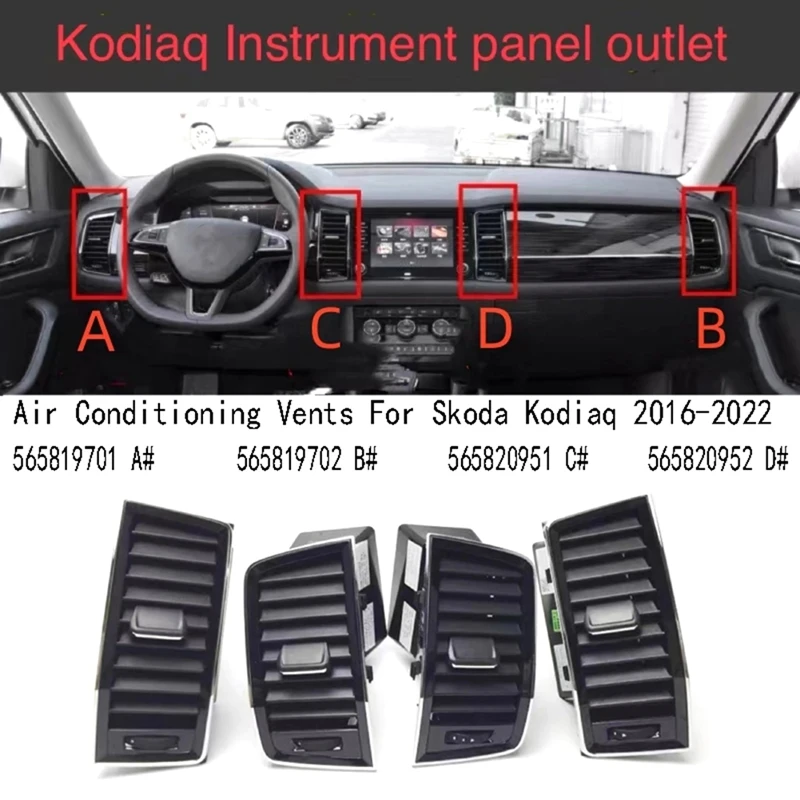 Instrument Panel Air Conditioning Outlet Air Conditioning Vents For Skoda Kodiaq 2016-2022
Instrument Panel Air Conditioning Outlet Air Conditioning Vents For Skoda Kodiaq 2016-2022