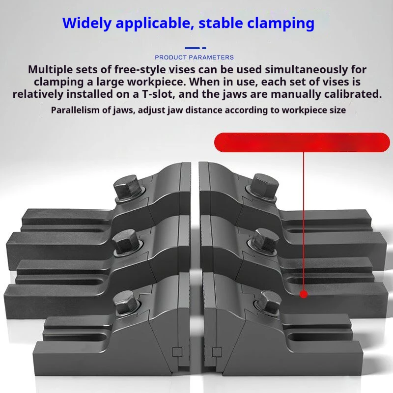 FV350N Freestyle Split Flat-nose Vise, Heavy Duty Bench Vice with Large Opening for Machining Applications
FV350N Freestyle Split Flat-nose Vise, Heavy Duty Bench Vice with Large Opening for Machining Applications