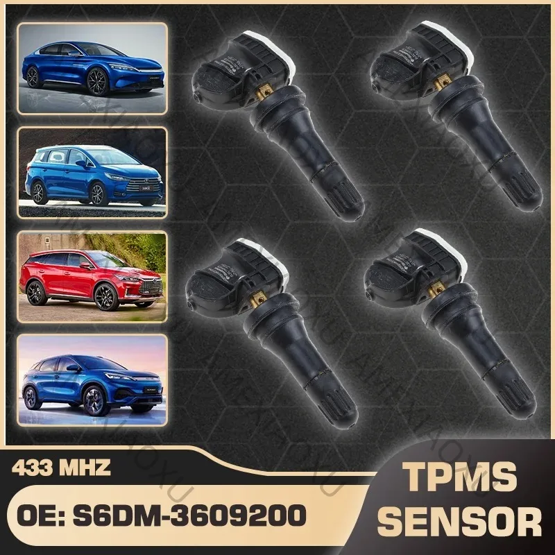 High Quality 4PCS 433MHz Car TPMS Tire Pressure Monitor Sensor System S6DM-3609200 For BYD E5 E6 F3 Qin Tang Yuan 2017-2023 AMEX
High Quality 4PCS 433MHz Car TPMS Tire Pressure Monitor Sensor System S6DM-3609200 For BYD E5 E6 F3 Qin Tang Yuan 2017-2023 AMEX