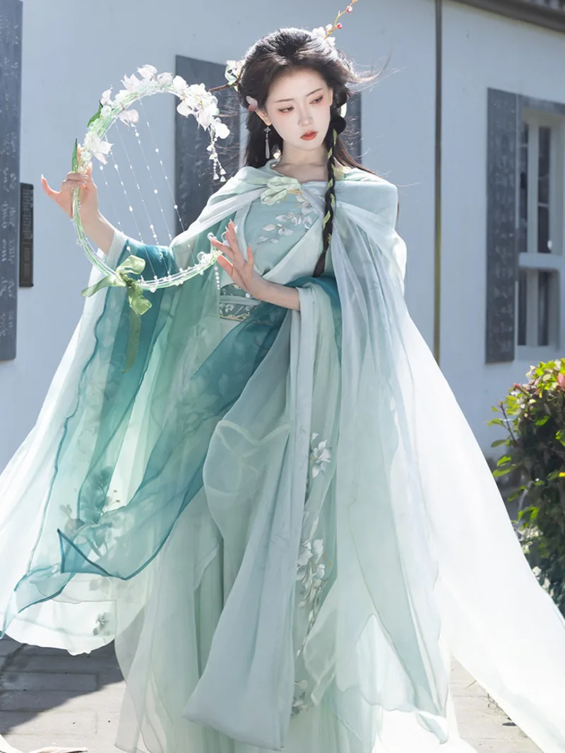 New Hanfu Fiesta Carnival Halloween Cos Cosplay Womens fashion Fairyism Antiquities Big Sleeved Shirt Improve Suspenders Skirt
New Hanfu Fiesta Carnival Halloween Cos Cosplay Womens fashion Fairyism Antiquities Big Sleeved Shirt Improve Suspenders Skirt