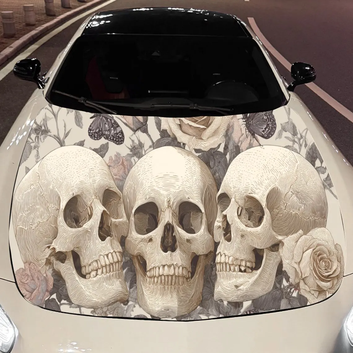 Retro Skull Flower print,car hood stickers,PVC waterproof Self adhesive car hood sticker,car hood decoration protection stickers
Retro Skull Flower print,car hood stickers,PVC waterproof Self adhesive car hood sticker,car hood decoration protection stickers