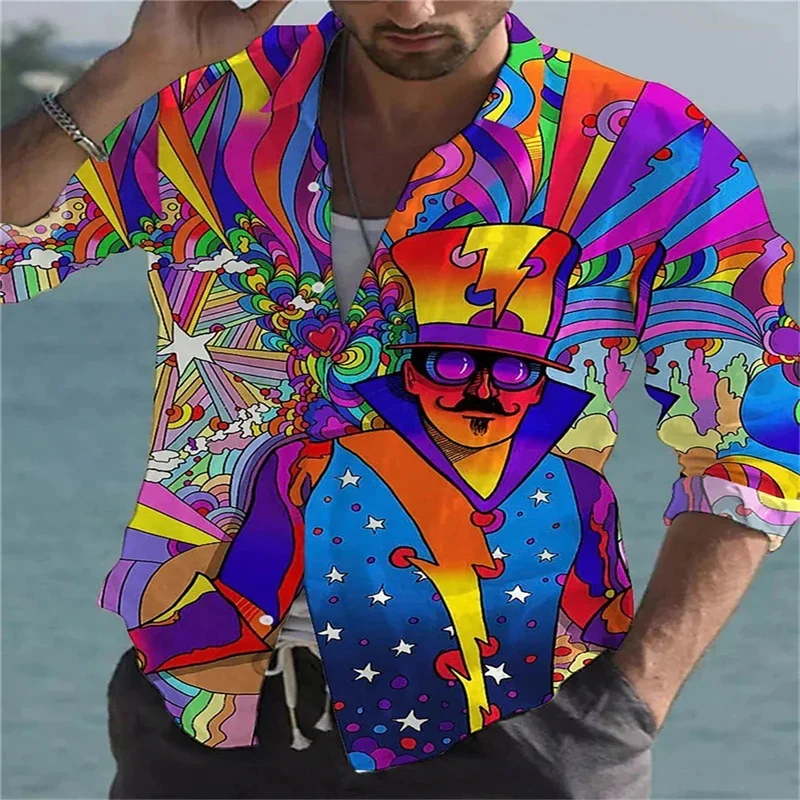 Shirt Tops Men's Magic Circus Graphics Casual Fashion Party Premium Soft Material Spring Summer Lapel T-Shirt Plus Size
Shirt Tops Men's Magic Circus Graphics Casual Fashion Party Premium Soft Material Spring Summer Lapel T-Shirt Plus Size