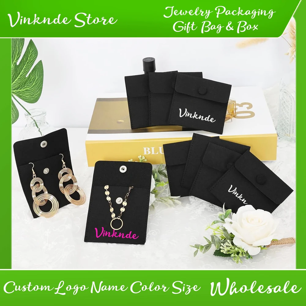50pcs/Lot Microfiber Jewelry Packaging Gift Bags Velvet Snap Button Pouch Custom Logo Necklace Ring Earrings Organizer Dust Sack
50pcs/Lot Microfiber Jewelry Packaging Gift Bags Velvet Snap Button Pouch Custom Logo Necklace Ring Earrings Organizer Dust Sack