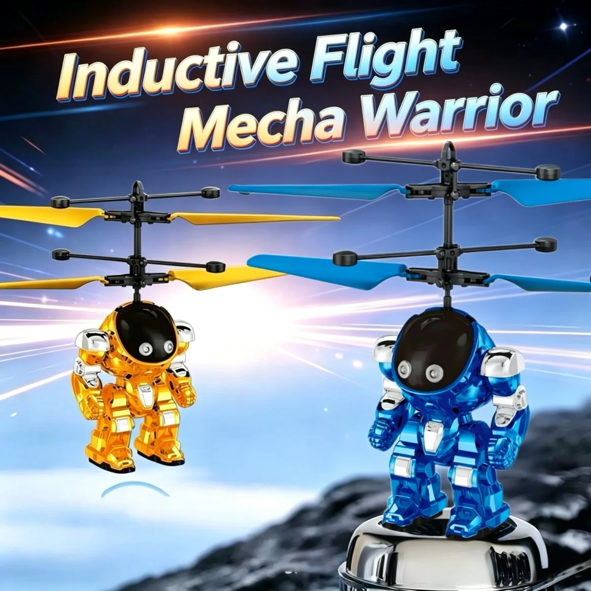 Intelligent Induction Aircraft Mecha Warrior Flying Robot Helicopter Luminous Suspension Gesture Control Flying Ball Kids Gift
Intelligent Induction Aircraft Mecha Warrior Flying Robot Helicopter Luminous Suspension Gesture Control Flying Ball Kids Gift