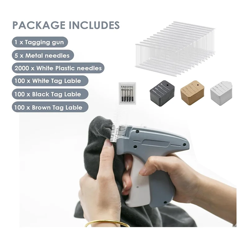 Хорошо изготовленный пистолет для одежды с 5 стальными штифтами и 2000 1-дюймовыми застежками и 300 бирками для одежды. Продажа для дома. Розничный магазин. Прочный A.
Хорошо изготовленный пистолет для одежды с 5 стальными штифтами и 2000 1-дюймовыми застежками и 300 бирками для одежды. Продажа для дома. Розничный магазин. Прочный A.