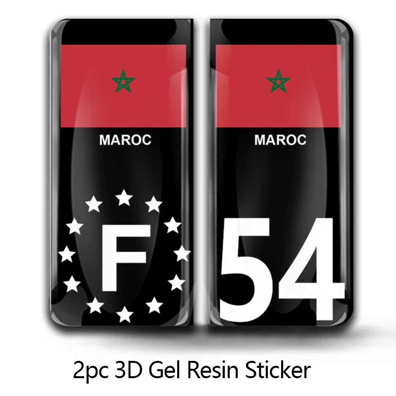 2x 3D Domed Jack France MAROC Vehicle Number Plate Stickers - 39mm - 107mm HIGH GLOSS DOMED GEL Customizable in Any Sticker Size
2x 3D Domed Jack France MAROC Vehicle Number Plate Stickers - 39mm - 107mm HIGH GLOSS DOMED GEL Customizable in Any Sticker Size