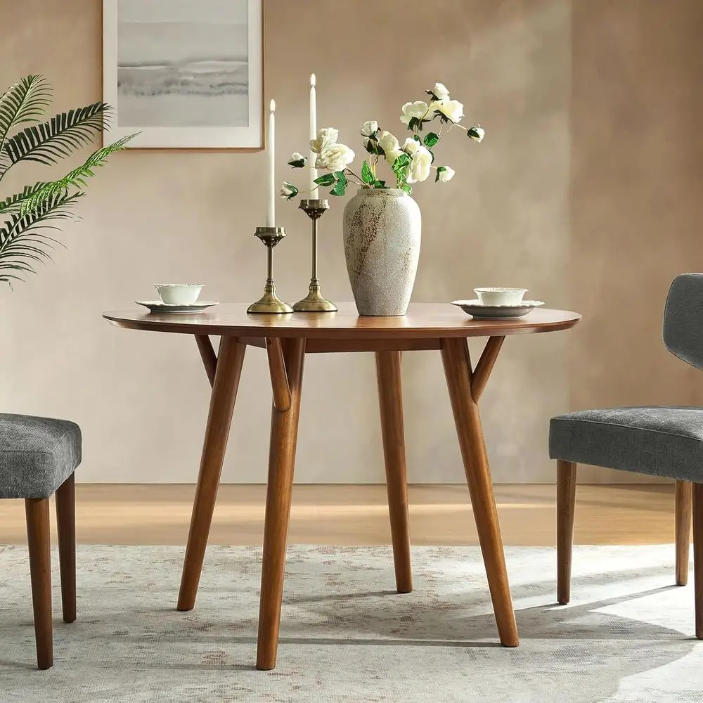 45 Solid Wood Round Dining Table, Space-Saving Kitchen Table for Small Dining or Coffee Writing Area
45 Solid Wood Round Dining Table, Space-Saving Kitchen Table for Small Dining or Coffee Writing Area