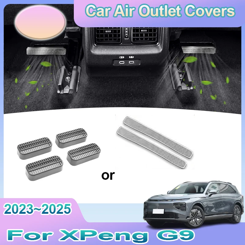 Air Outlet Covers For XPeng G9 2023 2024 2025 ABS Car Under Rear Seat Ventilation Conditioner Vent Auto Stainless Accessories
Air Outlet Covers For XPeng G9 2023 2024 2025 ABS Car Under Rear Seat Ventilation Conditioner Vent Auto Stainless Accessories