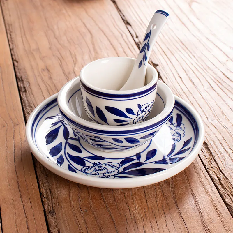 Hand-Painted Blue And White Cerc Soup Bowl Rice Bowl Serving Plate Spoon Cup Bone China Dinnerware Set Restaurant Quali
Hand-Painted Blue And White Cerc Soup Bowl Rice Bowl Serving Plate Spoon Cup Bone China Dinnerware Set Restaurant Quali