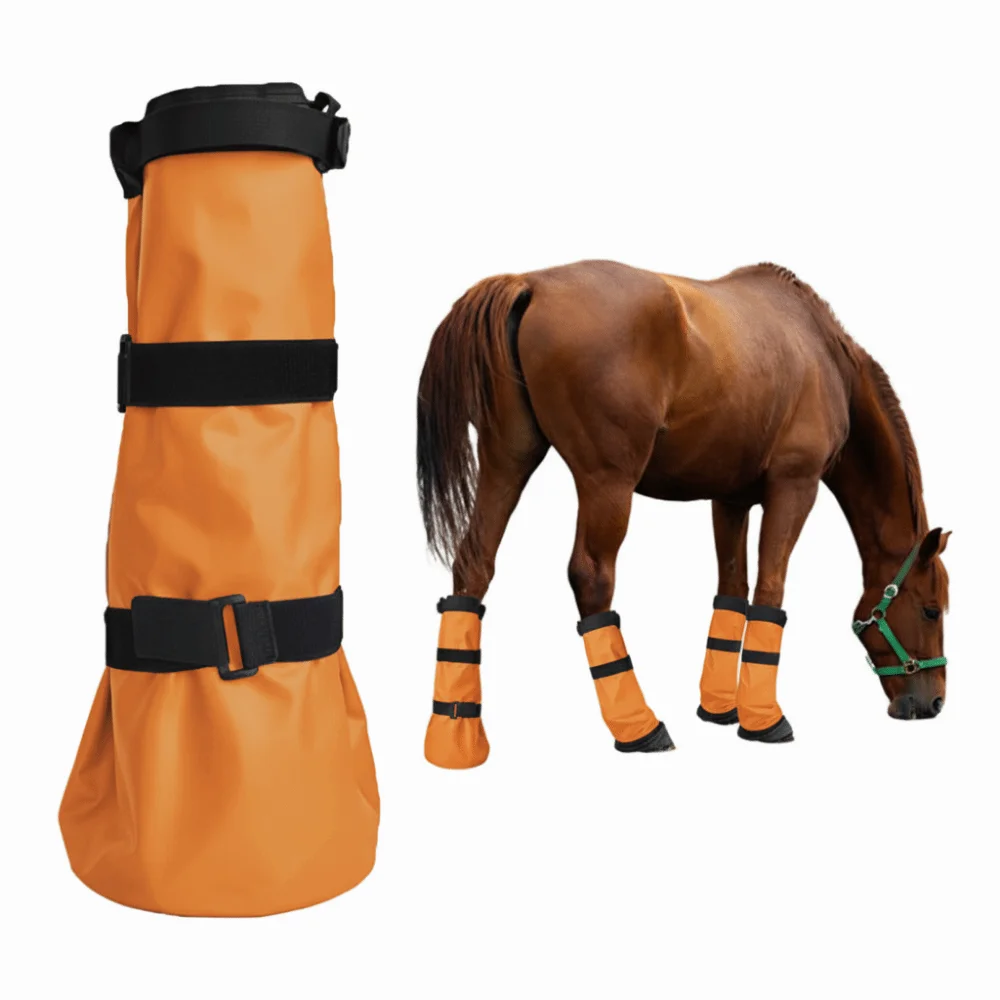 EVA Pad Hoof Soaking Boot Easy Use Design Foot Wrapped Design Horse Soaker Bag Icing Treatment Elastic Bands Equine Soaking Boot
EVA Pad Hoof Soaking Boot Easy Use Design Foot Wrapped Design Horse Soaker Bag Icing Treatment Elastic Bands Equine Soaking Boot