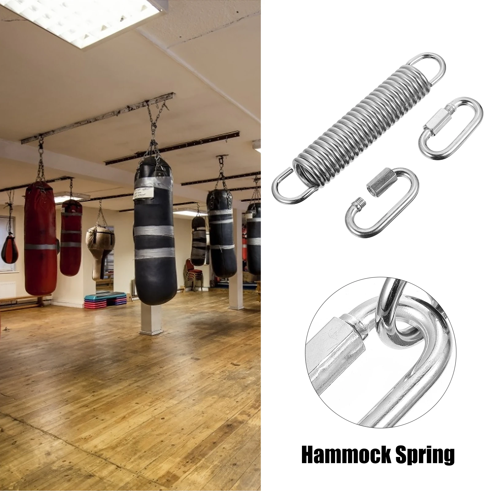 Heavy Duty Steel Extended Tension Spring for Hammock Swing Chair Hanging Accessories Coil Outdoor Furniture Sturdy Low
Heavy Duty Steel Extended Tension Spring for Hammock Swing Chair Hanging Accessories Coil Outdoor Furniture Sturdy Low
