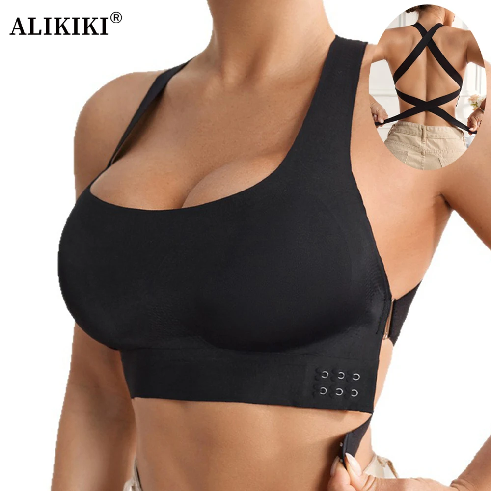 Sexy Side Closure Push-Up Bralette For Women Seamless Wireless Cross-Back Bra Ladies Soft Support Beauty Back Brassiere
Sexy Side Closure Push-Up Bralette For Women Seamless Wireless Cross-Back Bra Ladies Soft Support Beauty Back Brassiere