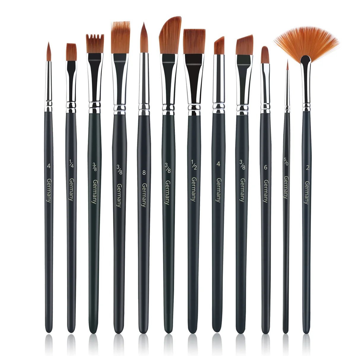UEETEK 12pcs Brush Set Nylon Hair Paintbrush Set Artist Watercolor Acrylic Oil Painting Supplies Flat brush set
UEETEK 12pcs Brush Set Nylon Hair Paintbrush Set Artist Watercolor Acrylic Oil Painting Supplies Flat brush set