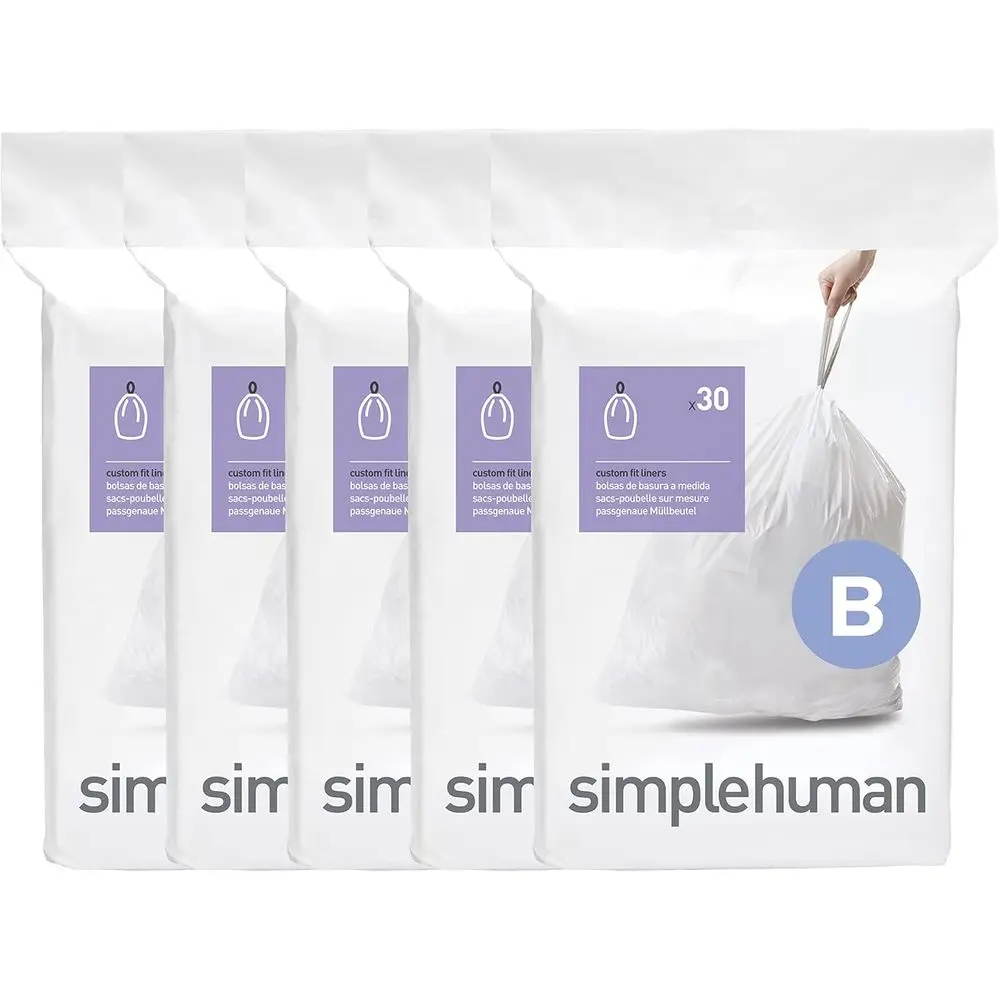150-Count Trash Can Liners, Dispenser Packs, 6-Liter Capacity, White
150-Count Trash Can Liners, Dispenser Packs, 6-Liter Capacity, White