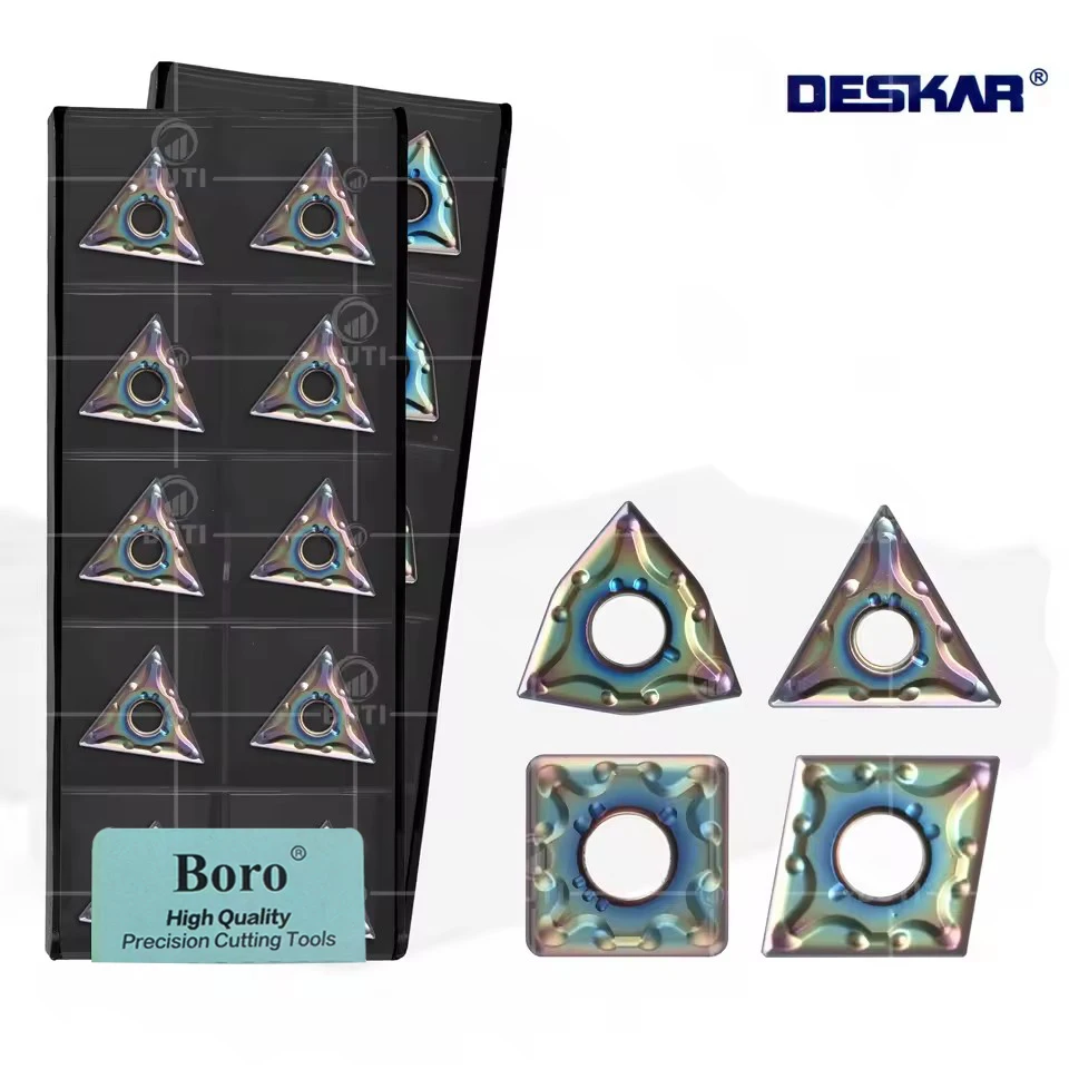 DESKAR 100% Original WNMG08 TNMG16 CNMG12 SNMG12 MA MS MM TF618 CNC Lathe Cutter Seven Colors Turning Tool Hardened Steel Insert
DESKAR 100% Original WNMG08 TNMG16 CNMG12 SNMG12 MA MS MM TF618 CNC Lathe Cutter Seven Colors Turning Tool Hardened Steel Insert