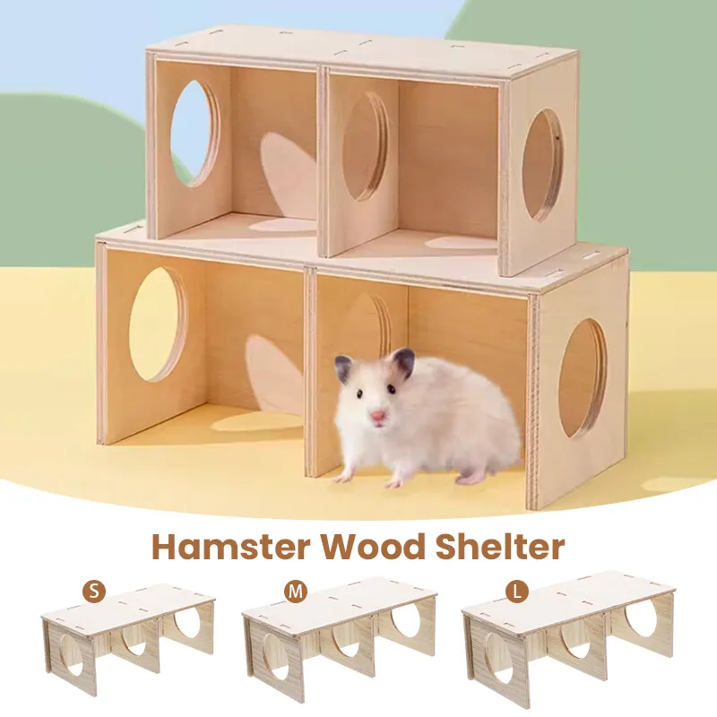 Wooden Hamster House Exercise Toy Anti-mite Small Animal Cozy House Hideout Playground Cage Nesting Pet Supplies
Wooden Hamster House Exercise Toy Anti-mite Small Animal Cozy House Hideout Playground Cage Nesting Pet Supplies