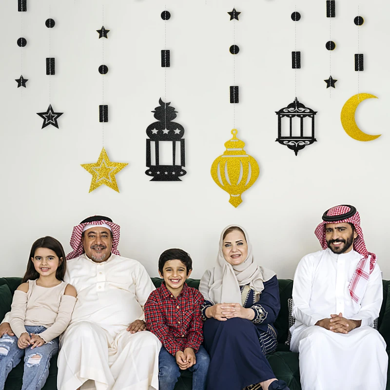 Eid Window Stickers Glitter Paper Star Moon Hanging Garlands Kareem Ramadan Decoration 2025 For Home Islamic Muslim Party Supply
Eid Window Stickers Glitter Paper Star Moon Hanging Garlands Kareem Ramadan Decoration 2025 For Home Islamic Muslim Party Supply