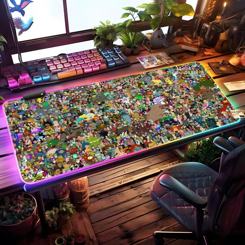 Коврик для мыши с мультяшным дизайном Futurama, RGB-подсветка, игровой коврик для стола, HD, большой, с LED-подсветкой, XXL
Коврик для мыши с мультяшным дизайном Futurama, RGB-подсветка, игровой коврик для стола, HD, большой, с LED-подсветкой, XXL