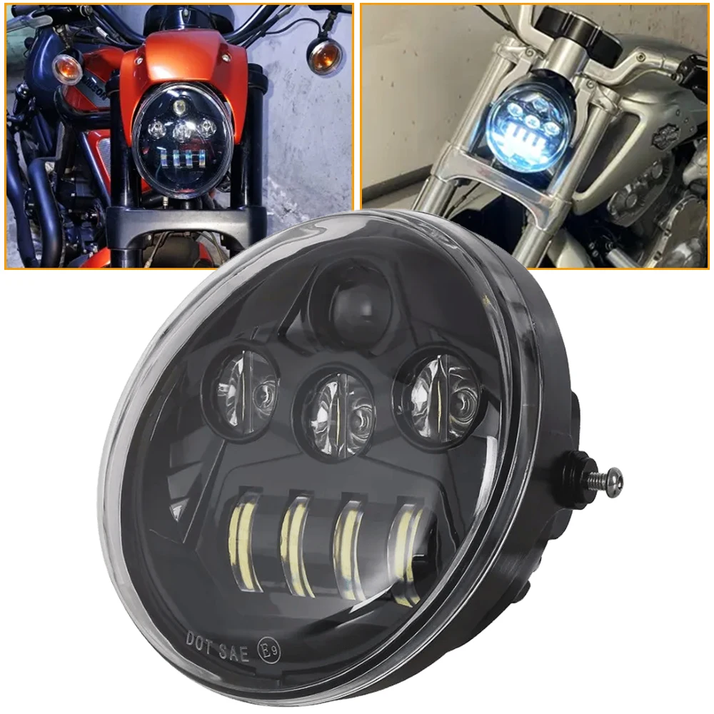 Motorcycle LED Headlight For Harley V Rod Muscle VRSCF VRSCR VRSC 2002-2017 60W V-Rod Street Night Rod LED Headlamp Hi/Lo Beam
Motorcycle LED Headlight For Harley V Rod Muscle VRSCF VRSCR VRSC 2002-2017 60W V-Rod Street Night Rod LED Headlamp Hi/Lo Beam