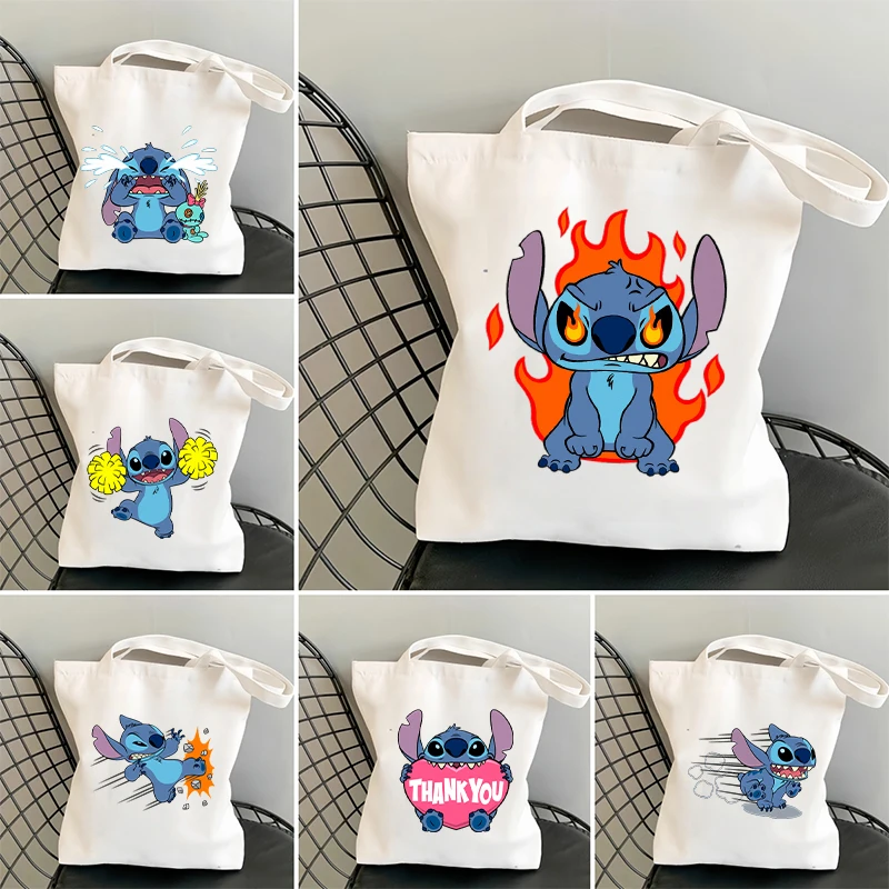 Creative Stitch Print Handbag Canvas Anime Kawaii Cartoon Portabe Tote Bag Large Capacity Beach Travel Shopping Shoulder Pouch
Creative Stitch Print Handbag Canvas Anime Kawaii Cartoon Portabe Tote Bag Large Capacity Beach Travel Shopping Shoulder Pouch