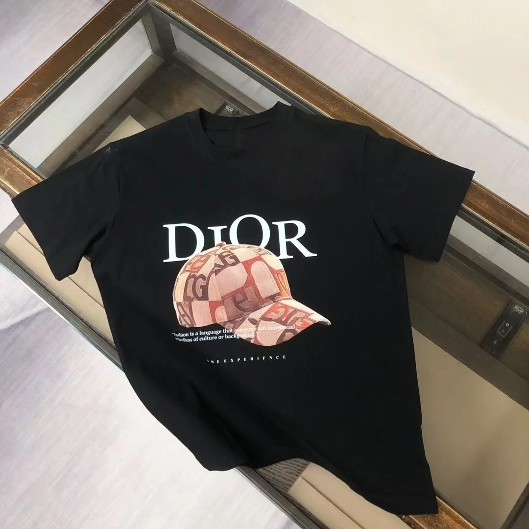 European Summer's Best-selling Luxury Hats Print New Men's and Women's Loose, Comfortable Pure Cotton Breathable T-shirts
European Summer's Best-selling Luxury Hats Print New Men's and Women's Loose, Comfortable Pure Cotton Breathable T-shirts