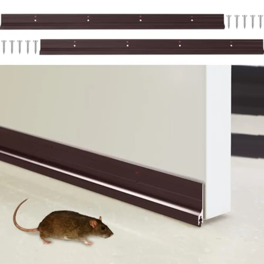 2 Pcs Metal Door Draft Stopper, Door Sweep, Mouse Stopper, Mice Seal Strip, Alumum, Noise Blocker, Keep Rodents and Pests Out,
2 Pcs Metal Door Draft Stopper, Door Sweep, Mouse Stopper, Mice Seal Strip, Alumum, Noise Blocker, Keep Rodents and Pests Out,