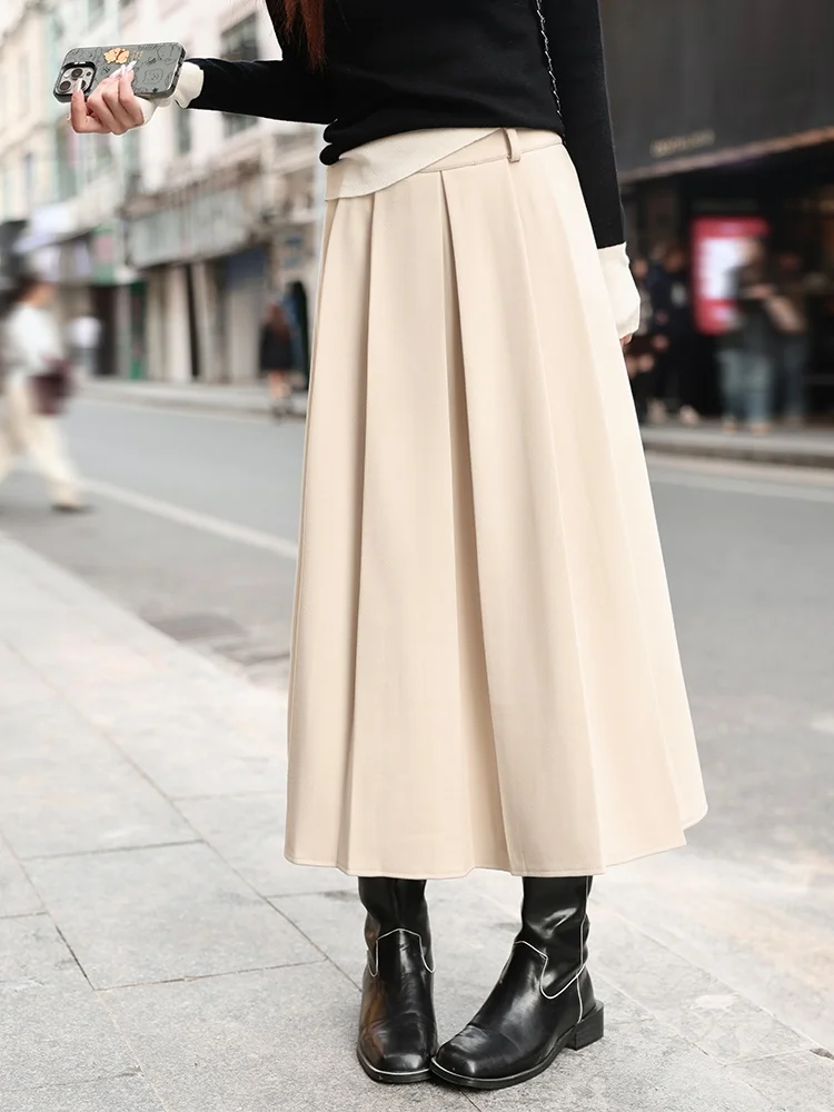 Peach Blossom Yang Pleated A-Line Skirt Women's Mid-Length Autumn New Loose Versatile Slimming Skirt Korean Sle Commute
Peach Blossom Yang Pleated A-Line Skirt Women's Mid-Length Autumn New Loose Versatile Slimming Skirt Korean Sle Commute