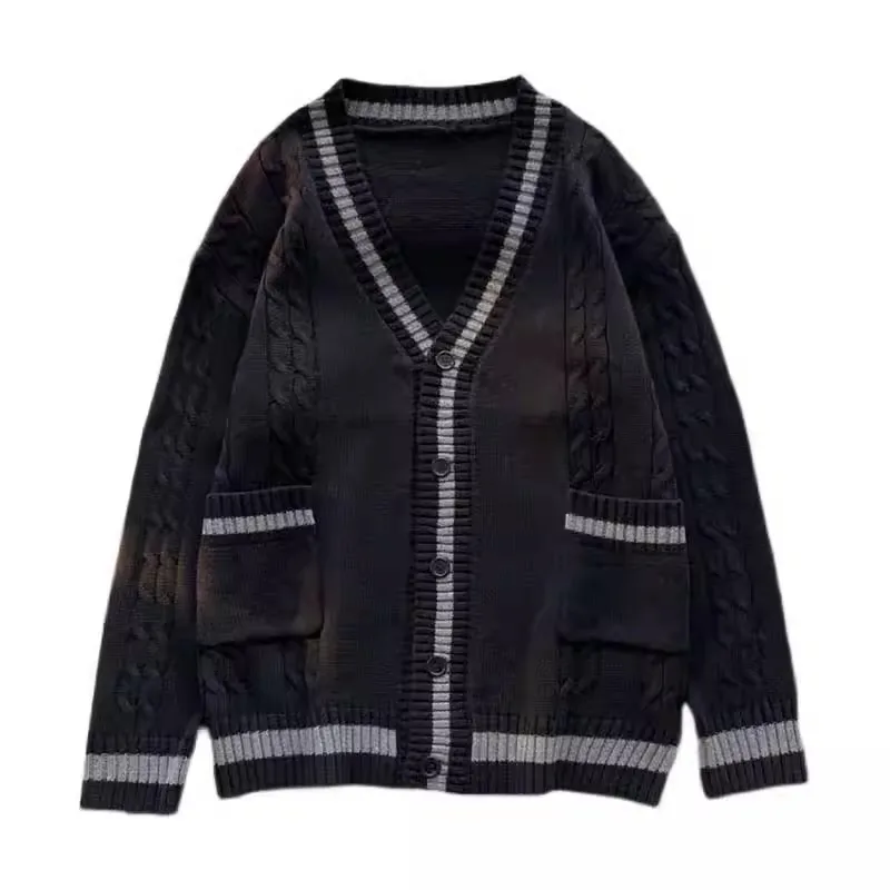 Japanese Cardigan Men's Winter Clothes Sweater 2025 Winter Preppy Style Color Contrast Loose Cardigan Knitwear Coat Knit Jacket
Japanese Cardigan Men's Winter Clothes Sweater 2025 Winter Preppy Style Color Contrast Loose Cardigan Knitwear Coat Knit Jacket