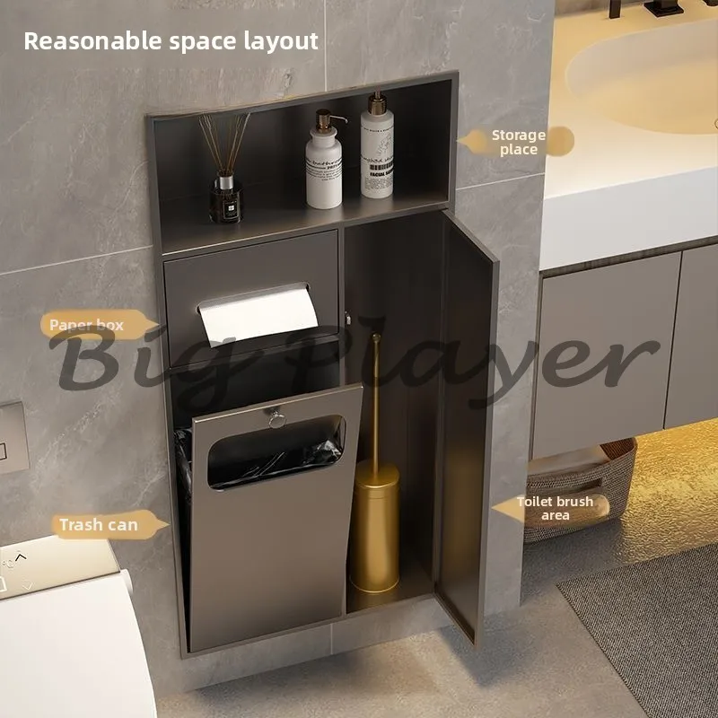 Bathroom built-in stainless steel niche 4-in-1 living room bath room toilet partition trash can integrated niche
Bathroom built-in stainless steel niche 4-in-1 living room bath room toilet partition trash can integrated niche